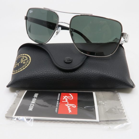 Ray-Ban Other - Ray-Ban RB 3483 004/71 60mm Gunmetal and Black/Green Pilot New Sunglasses *Read.
